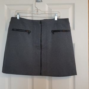 Grey Knit WHBM Boot Skirt